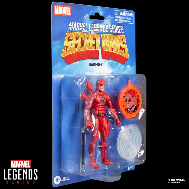 Marvel Legends Series Secret Wars Daredevil, Retro Marvel Comics Action-Figur zum Sammeln mit Lentik