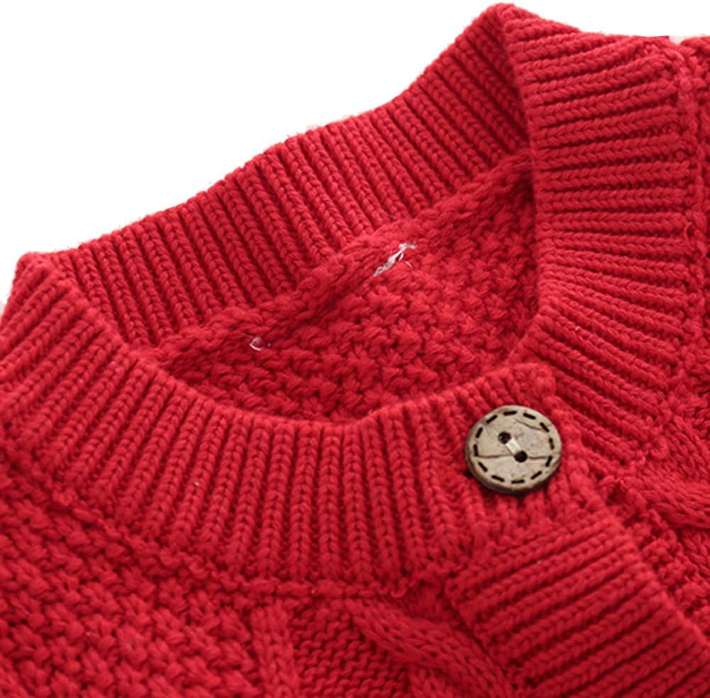 Gestrickte Strampler Baby Mädchen Spieler und Mütze Strickanzug Schneeanzug Overalls für 3-24 Monate