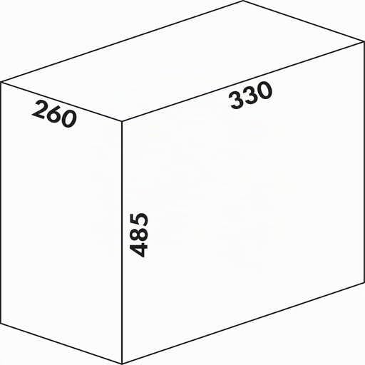 WESCO Abfallsammler, Metall, Grau, 26 x 47 cm 26 x 47 x cm, 26 x 47 x cm