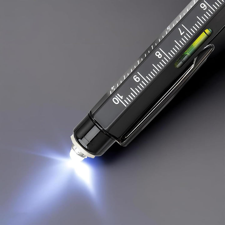 Generisch Multifunktionsstift,9 In 1 Taschen Gadget Mit LED Licht - Schraubendreher-Stift Mit Wasser