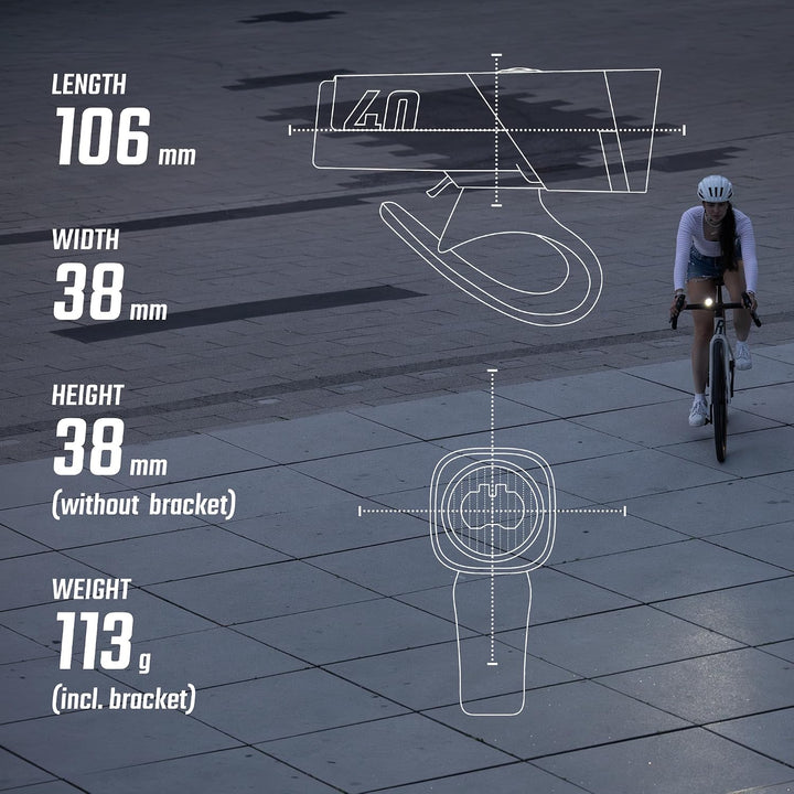 SIGMA LED Fahrradlicht Set Aura 40/ Hiro 10 | StVZO zugelassen, USB-C