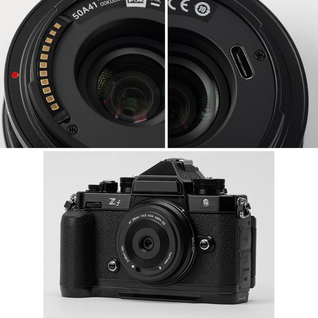 VILTROX AF 28mm F4.5 Vollformat Pancake Objektiv für L Mount Kamera, Autofokus Chips-Size Ultra-Thin