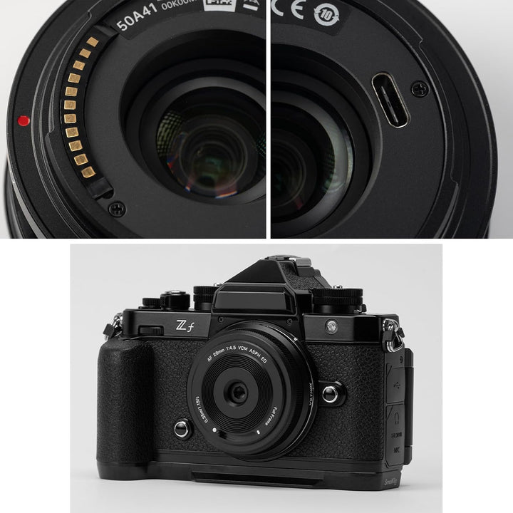 VILTROX AF 28mm F4.5 Vollformat Pancake Objektiv für L Mount Kamera, Autofokus Chips-Size Ultra-Thin