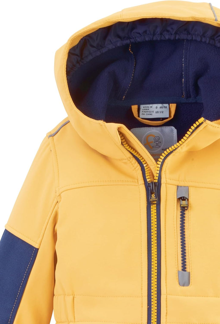 first instinct by killtec Jungen Fiow 35 Mns Onpc Softshell Overall mit Kapuze 74-80 dark sun, 74-80