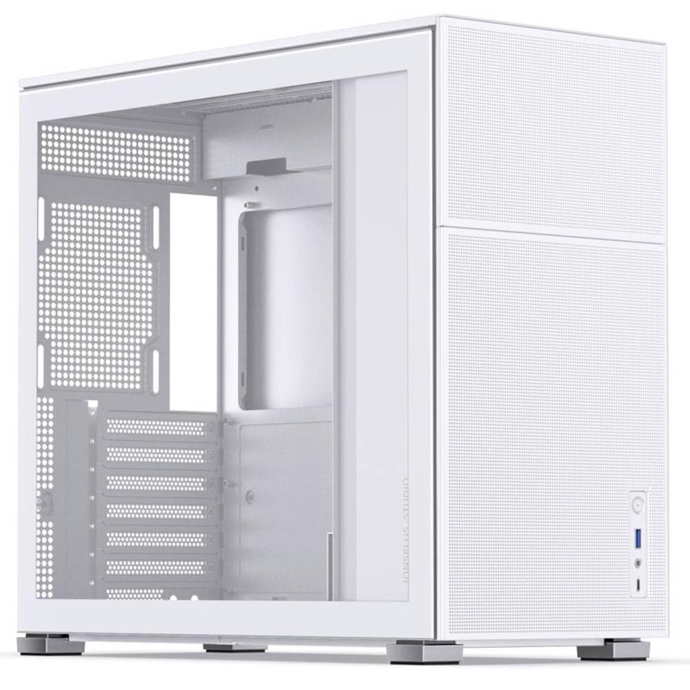 Jonsbo D41 MESH ATX Gehäuse, Gehärtetes Glas - weiss