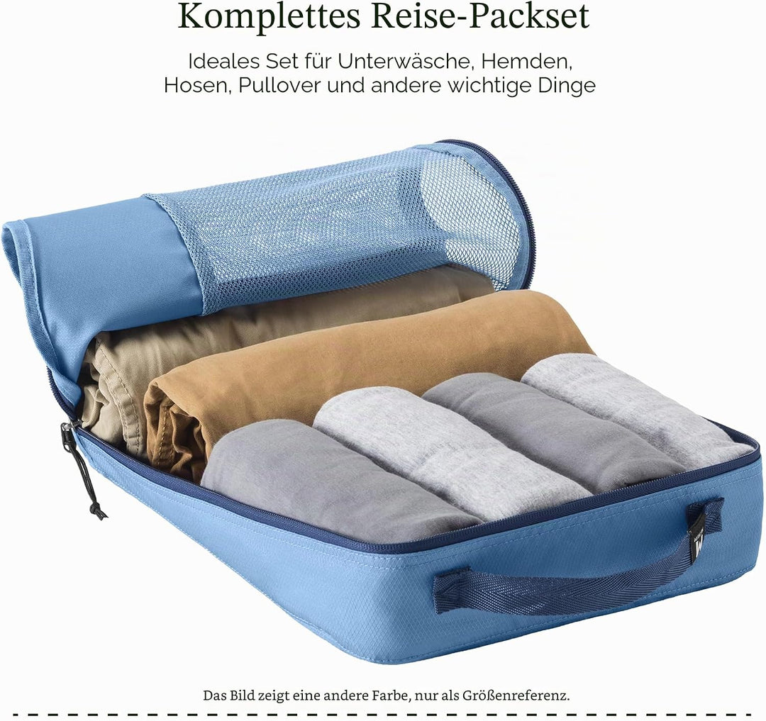 Eagle Creek Pack-It Reveal Packwürfel Set XS/S/M I 3er Set mit Mesh-Sichtfenster I Für Kofferorganis