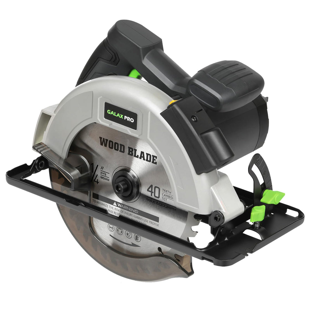 GALAX PRO 1400W Handkreissäge mit 62mm Schnitttiefe &amp; Neigefunktion 76346-3L, 76346-3L