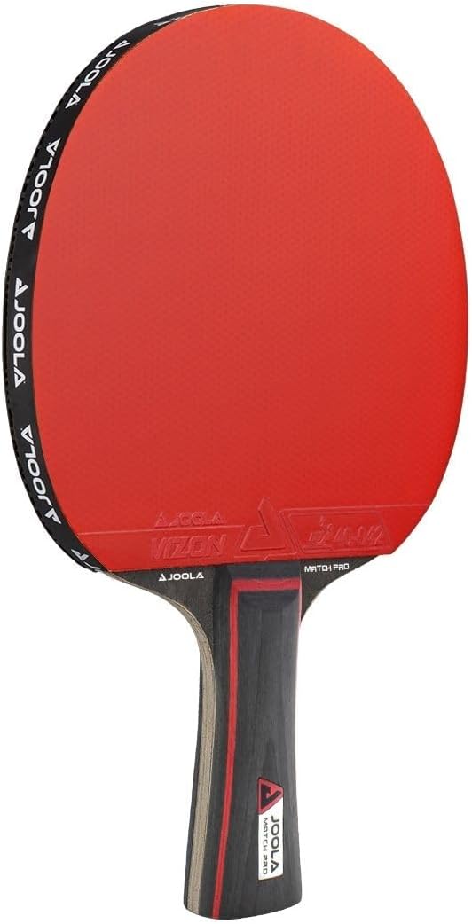 JOOLA Tischtennis Set Duo PRO 2 Tischtennisschläger + 3 Tischtennisbälle + Tischtennishülle, rot/sch