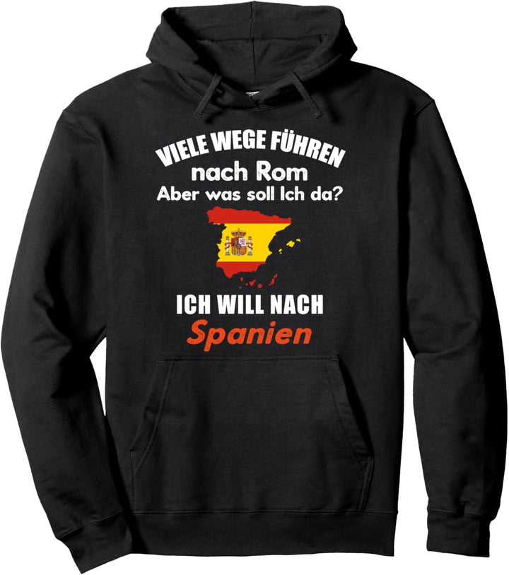 Spanien Urlaub Barcelona Flagge Reise Pilger Geschenk Pullover Hoodie