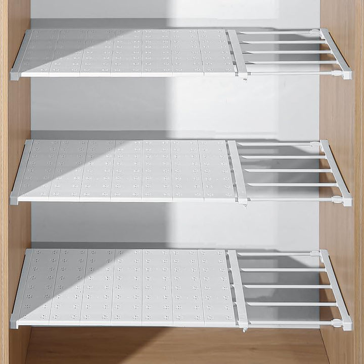 Einlegeböden Kleiderschrank, 38-60cm Verstellbare Regaleinsatz für Schrank, Regaltrenner, Teleskopre