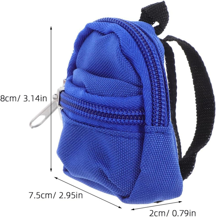 GALPADA Mini Rucksack Schlüsselanhänger Set - 10er Pack Stoff Puppenrucksack