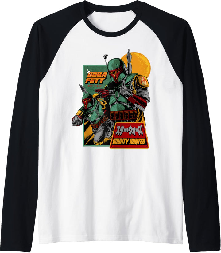 Star Wars Boba Fett Mandalorian Bounty Hunter Raglan