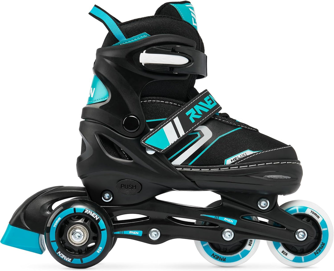 RAVEN Verstellbare 4in1 Inlineskates-Schlittschuhe-Rollschuhe-Triskates Helixi 34-37 (21cm-23,5cm) H
