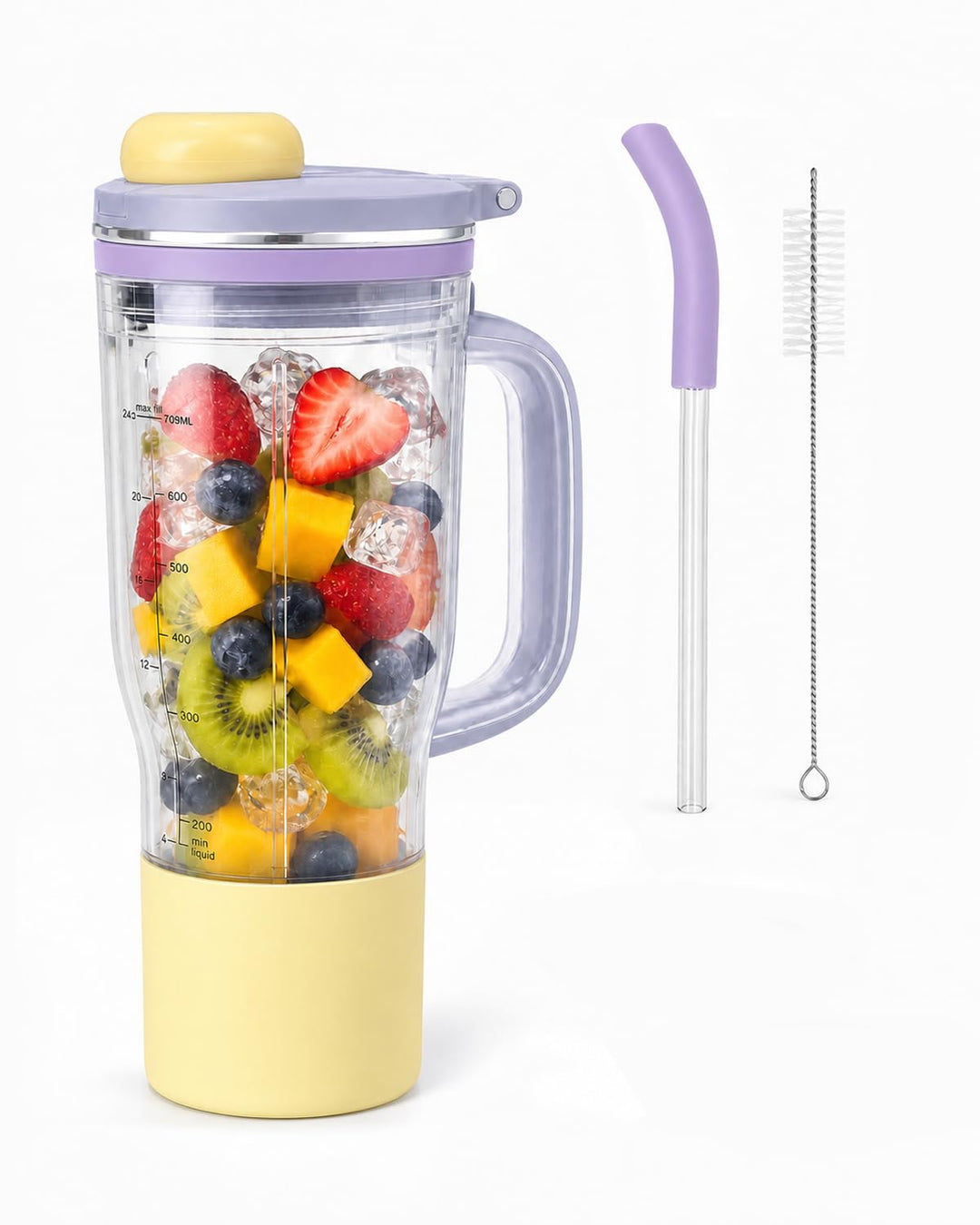 24 oz Ersatzbecher für Ninja BlendBOSS Mixer,Lila,Inkl.Zubehör, Lila