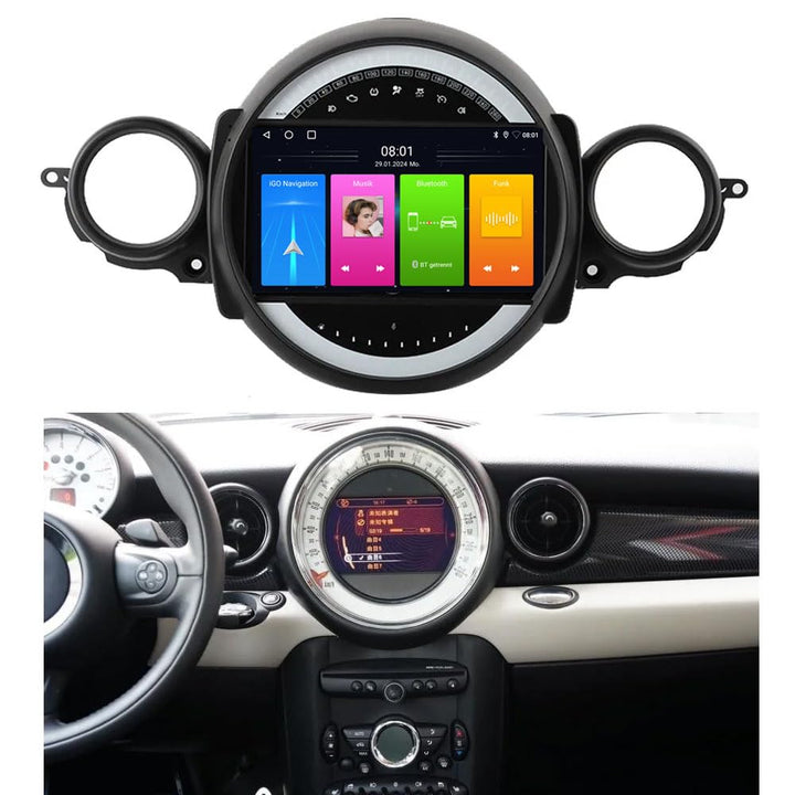 Android Autoradio mit GPS-Navigation,WiFi, Phone Mirrorlink, FM-RDS-Radio, Carplay,Stereo Audio Auto