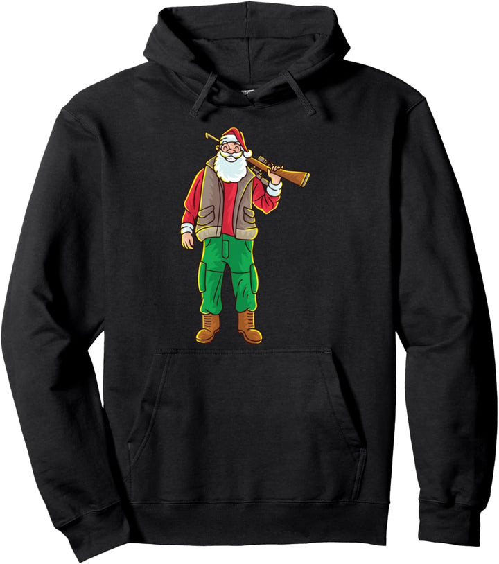 Merry Huntmas Weihnachten Weihnachtsmann Jäger Jagen Pullover Hoodie