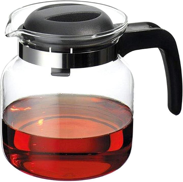 Brema Glaskanne 1,25L O.Dekor 22001007, Farbe des Deckel kann variieren