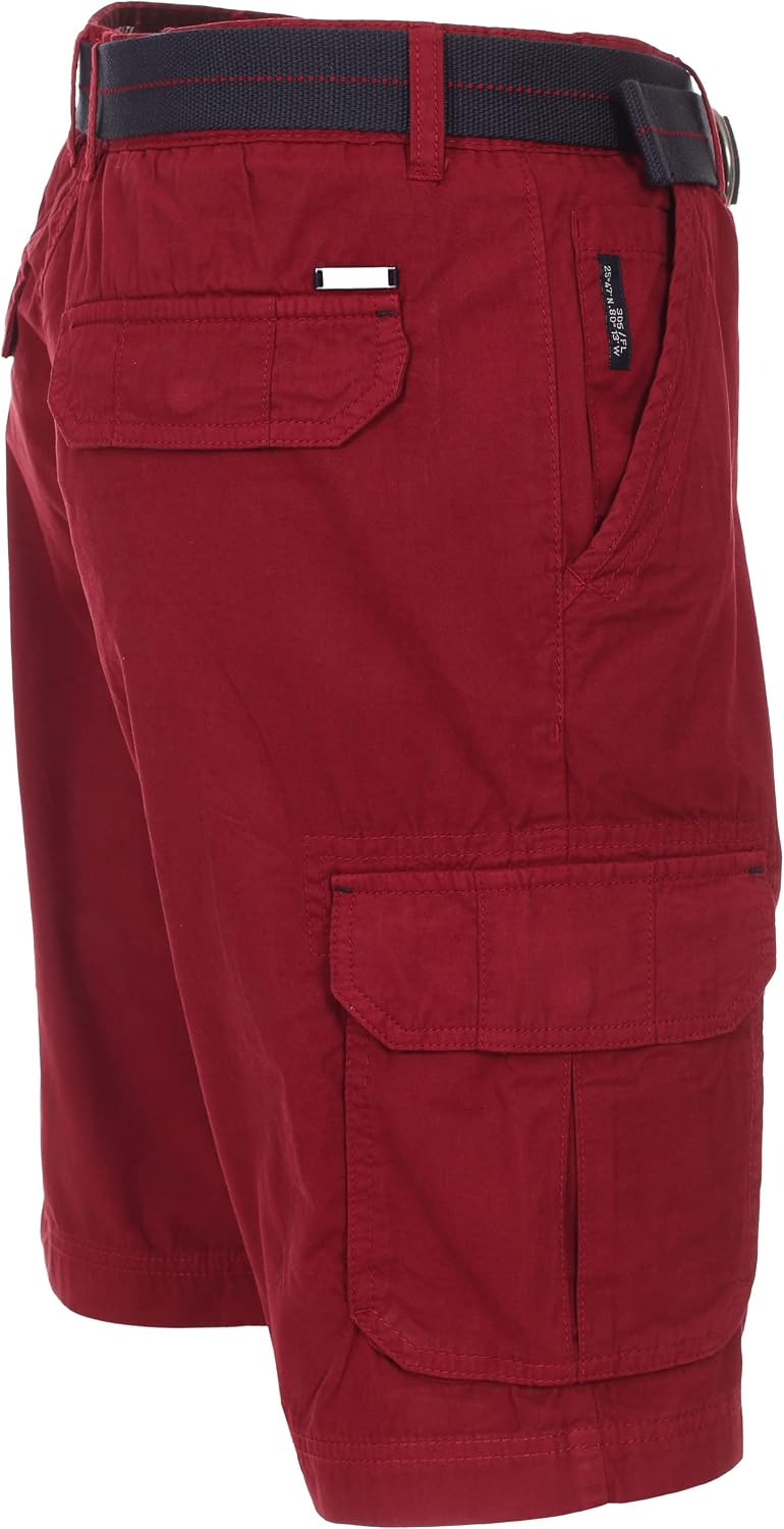 Casamoda Bermuda Short Cargo Baumwolle dunkelrot Grösse W33