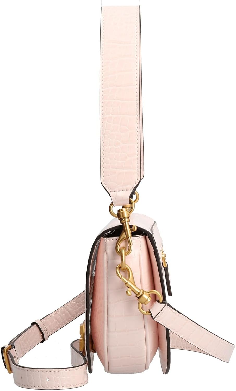 Guess Damen Creme Danna Saddle Bag, Rosa, Einheitsgrösse