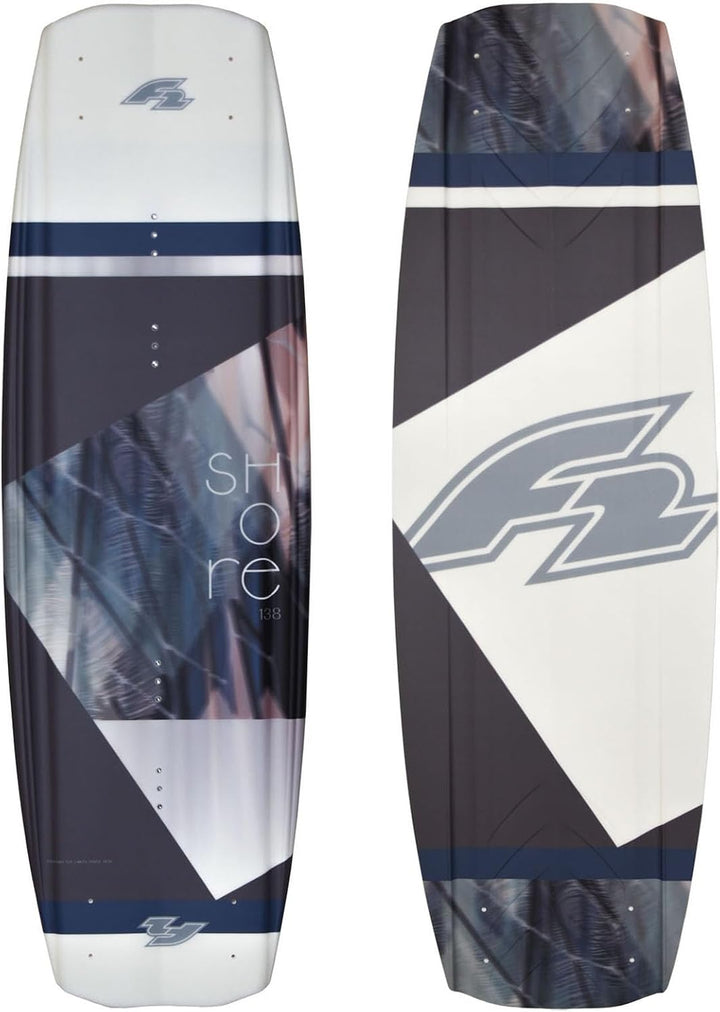 F2 Set Wakeboard Shore Braun 144cm mit Wakebindung Team Boot L/XL