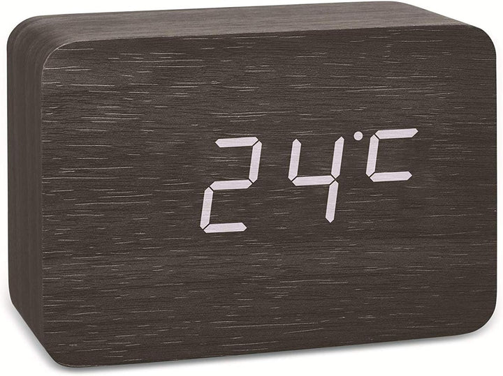 TFA -Dostmann 60.2549 Clocco Funk-Wecker (weiss schwarz mit Batterien)