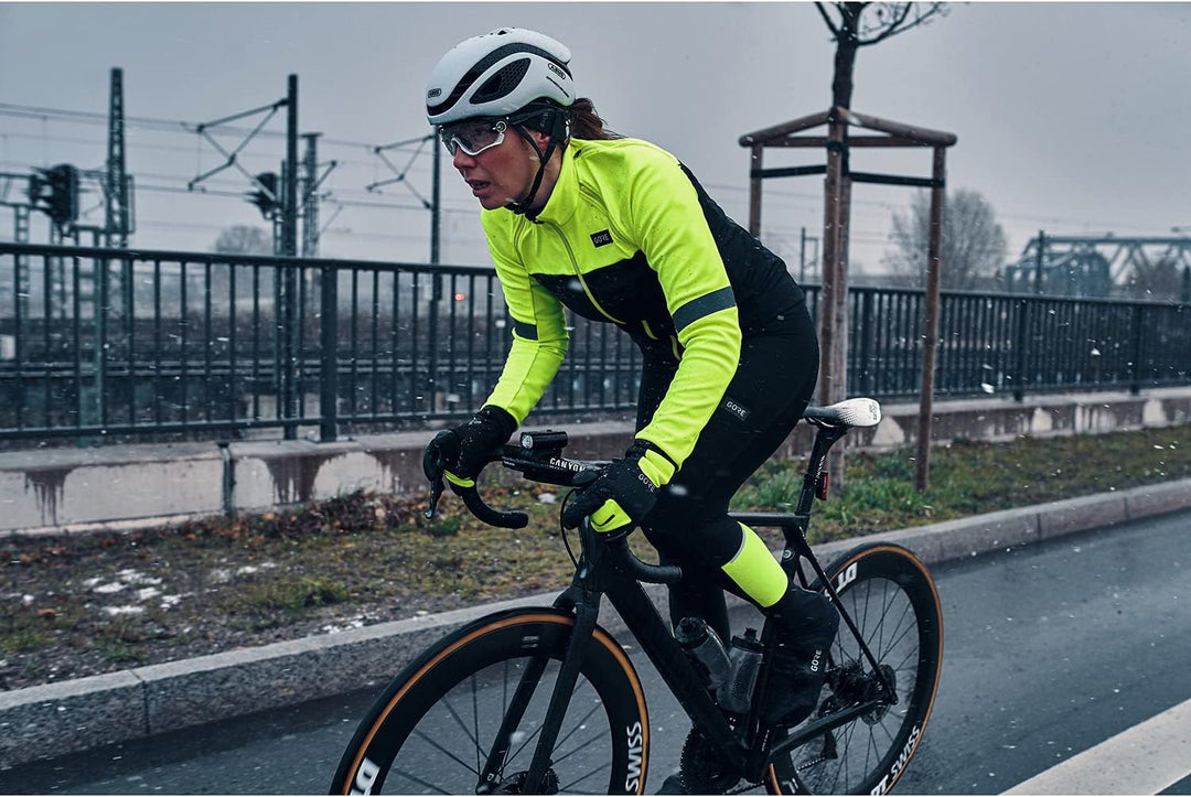 GORE WEAR M Windstopper Thermo Thermohandschuhe 5 Black/Neon Yellow, 5 Black/Neon Yellow