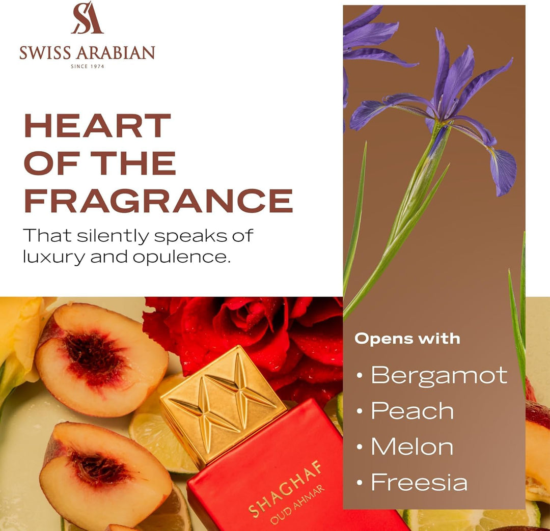 Swiss Arabian Eau de Parfum Shaghaf Oud AHMAR 75ml Limited Edition