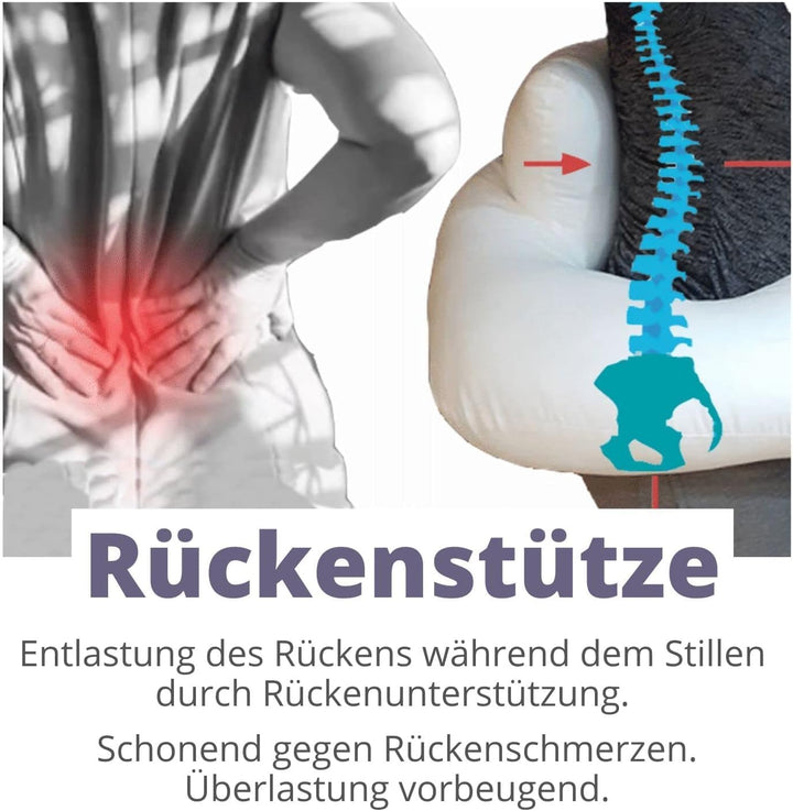 Traumreiter Zwillingskissen Stillkissen XXL Grau für Zwillinge, Stillkissen Zwillinge Zwillingsstill
