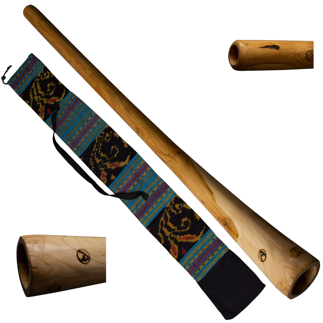 Australian Treasures - DIDGERIDOO: Natural Wood 120cm - einschliesslich