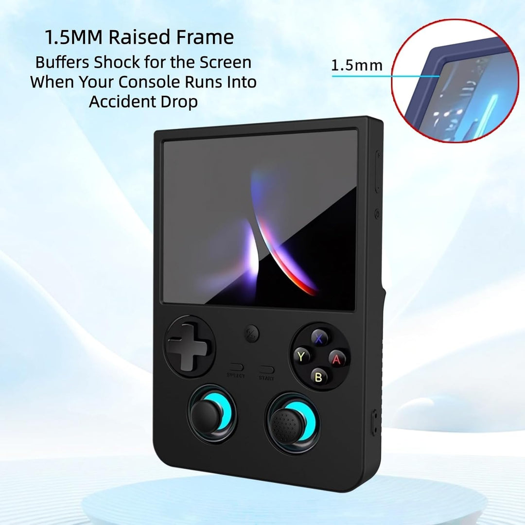 Silikonhülle für Anbernic RG477V Retro-Handheld-Spielkonsole, Silikonhülle mit Umhängeband, staubdic