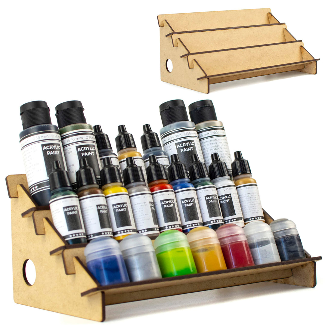 Farbenregal (Farbständer) Hohe Kapazität Stufen-Organizer (ohne Bohrungen) für Tabletop-Farben &amp; Mod