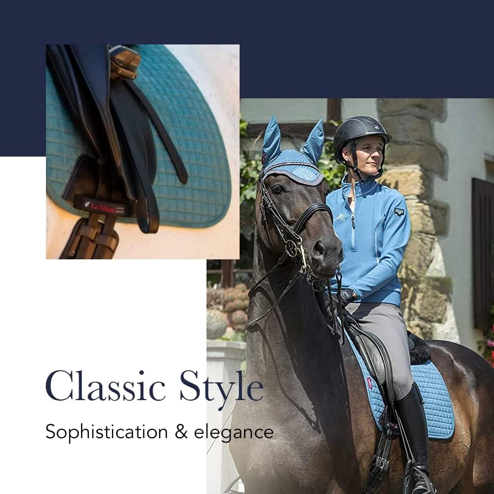 LeMieux Prosport Suede Dressage Square Dressurschabracke S/M Twilight Grey Loire Classic Square, S/M