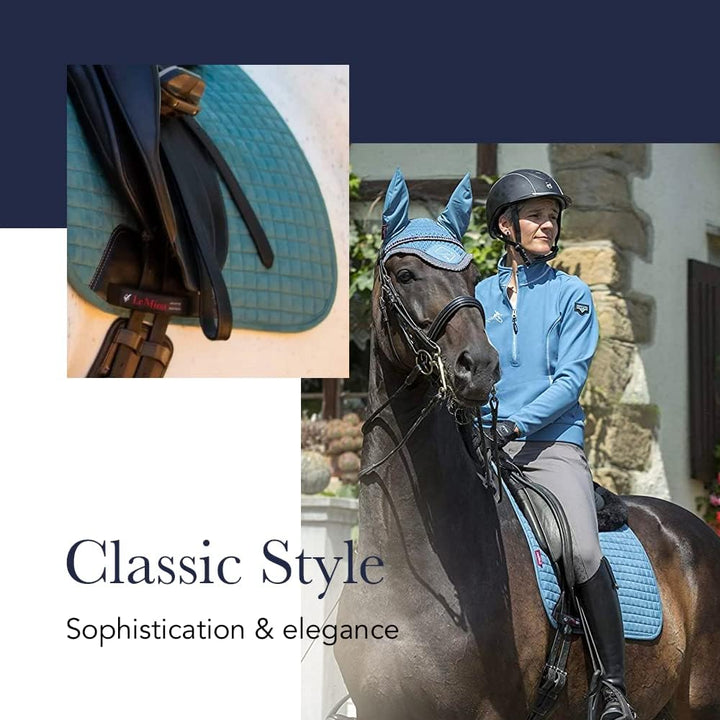 LeMieux Prosport Suede Dressage Square Dressurschabracke S/M Twilight Grey Loire Classic Square, S/M