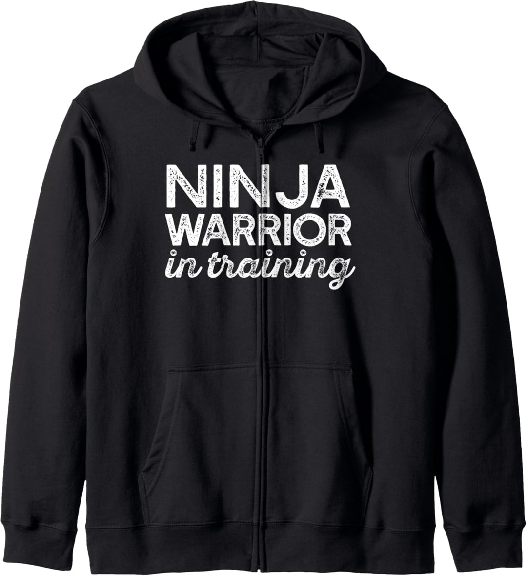 Lustiges Parkour-Meme „Ninja Warrior im Training“ Kapuzenjacke