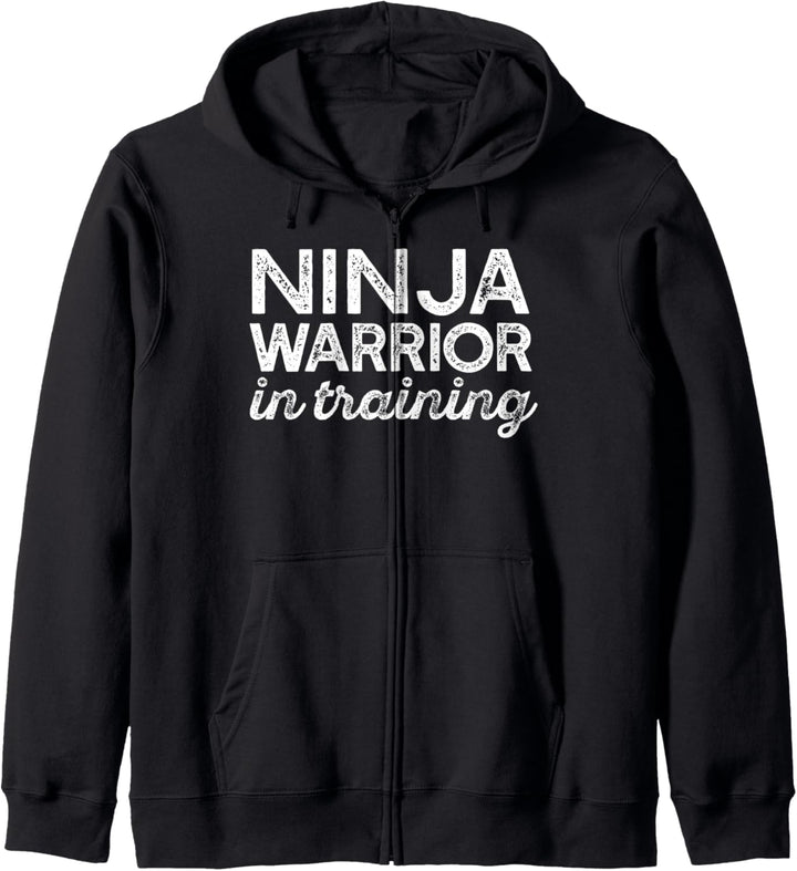 Lustiges Parkour-Meme „Ninja Warrior im Training“ Kapuzenjacke