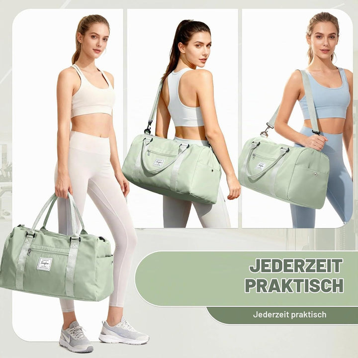 Sport Duffel Bag Damen Herren Sporttasche mit Schuhfach &amp; Nassfach Reisetasche Handgepäck Tasche Spo