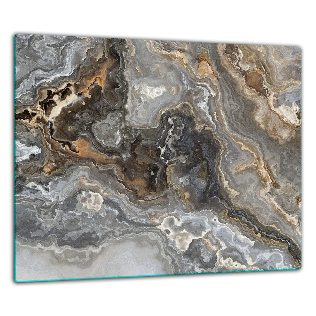 TMK ArtDeko Herdabdeckplatte 1 Teilig 60x52 cm - Spritzschutz Herdabdeckung – Herdschutz aus Sicherh