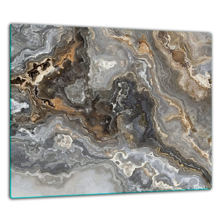 TMK ArtDeko Herdabdeckplatte 1 Teilig 60x52 cm - Spritzschutz Herdabdeckung – Herdschutz aus Sicherh