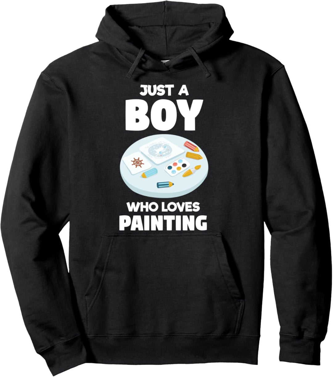 Nur ein Junge Malerei malen Maler &amp; Künstler Malerei Pullover Hoodie