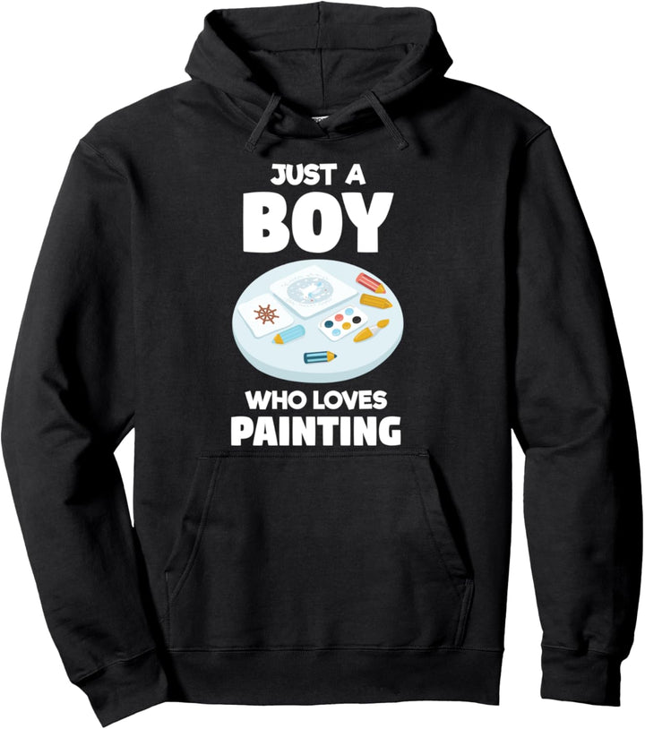 Nur ein Junge Malerei malen Maler &amp; Künstler Malerei Pullover Hoodie