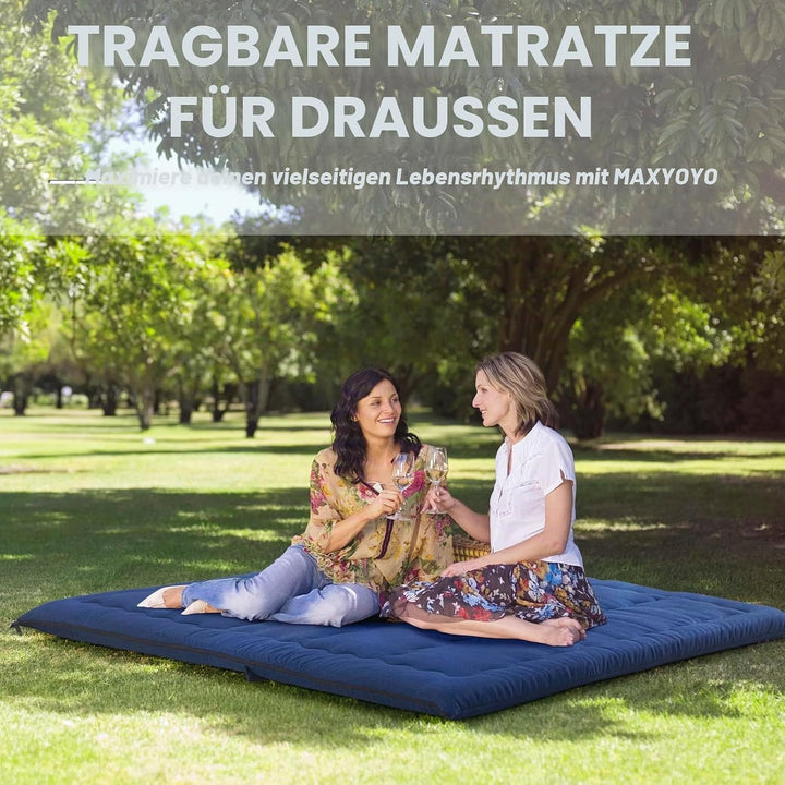 MAXYOYO Tragbarer Faltbarer Futon -Matratze, Hypoallergenischer Stoff Und Speicherschaummatratzenpad