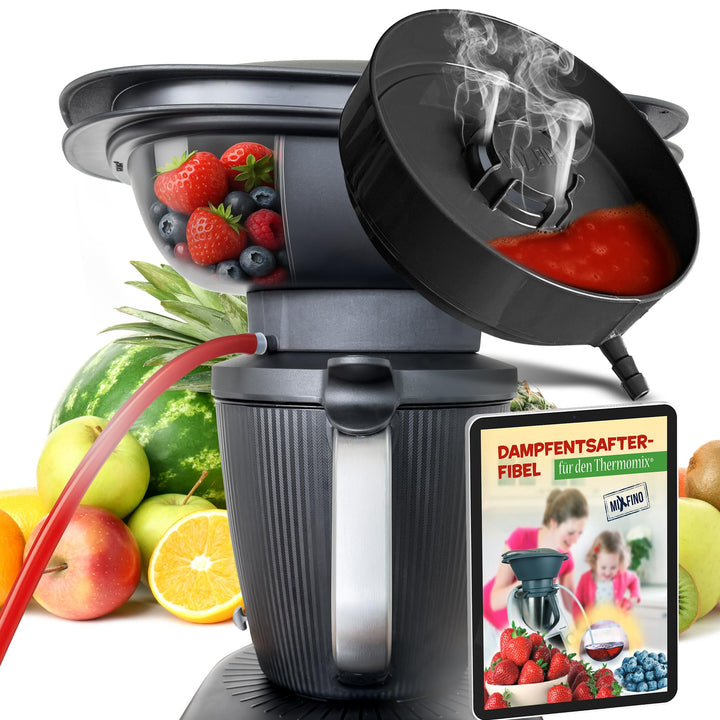 MixFino Dampfentsafter für Thermomix TM7 | Exklusives Entsafter Zubehör für grosse Mengen Obst &amp; Gem