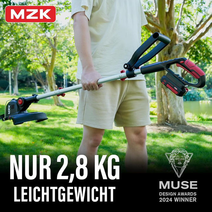 MZK 20V Akku-Rasentrimmer 30 cm, Kantenschneider, 2 Akkus 30cm, 30cm