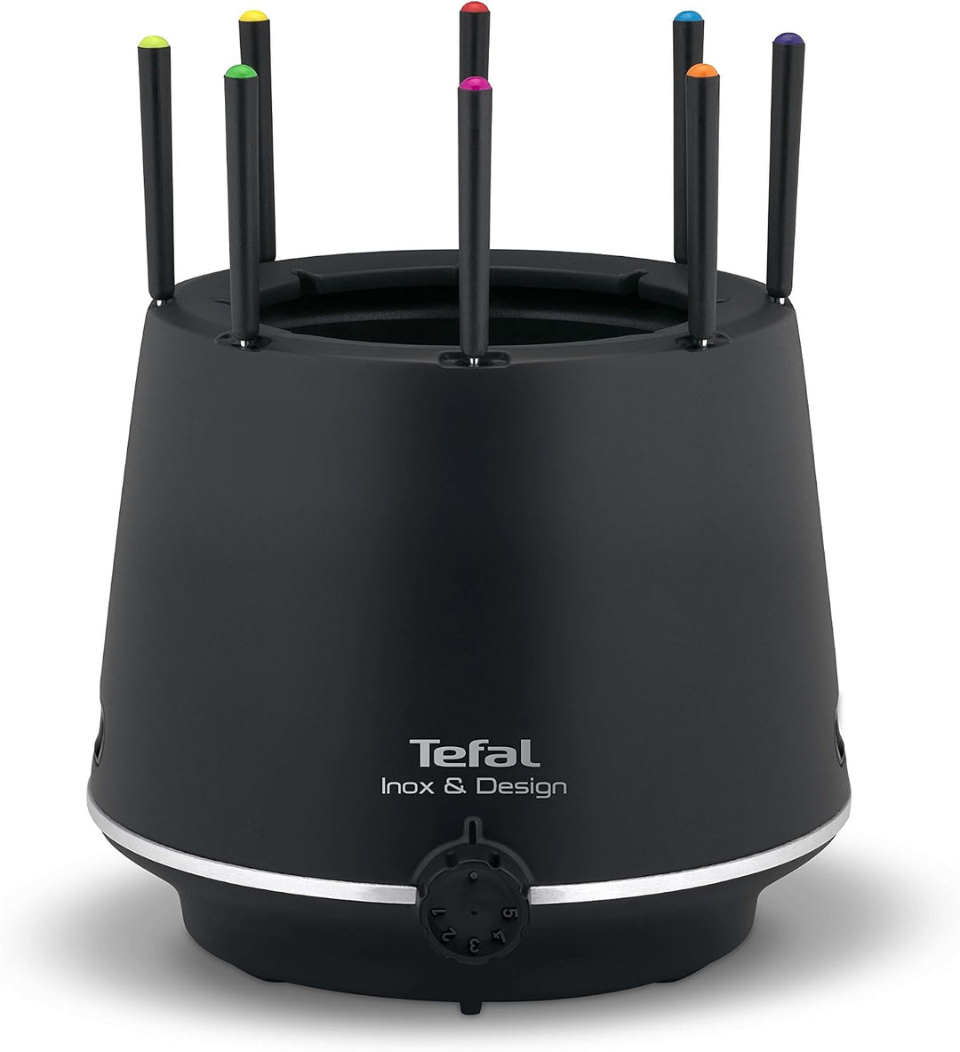 Tefal EF256812 Fondue aus Edelstahl &amp; Design mit isolierender Wand, 8 Gabeln, spülmaschinenfest und