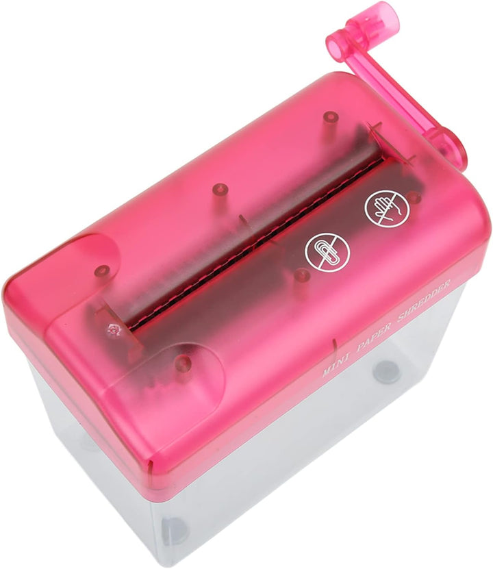 Mini-Aktenvernichter, stummes, rutschfestes Design, ABS-Material, manueller Aktenvernichter für Büro