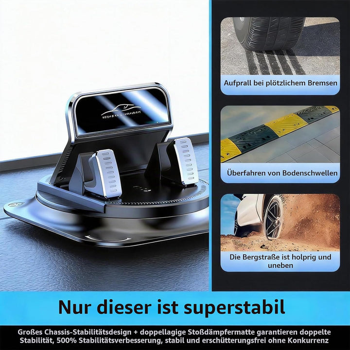 360-Grad-Drehung Armaturenbrett-Handyhalter fürs Auto, Dashboard-Handyhalters mit starker Adsorption