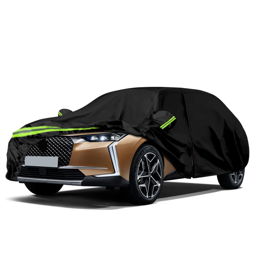 Autoabdeckung Passend für Citroen DS3/DS 3 Crossback 2009-2026, Vollgarage Schwarz Massgeschneidert