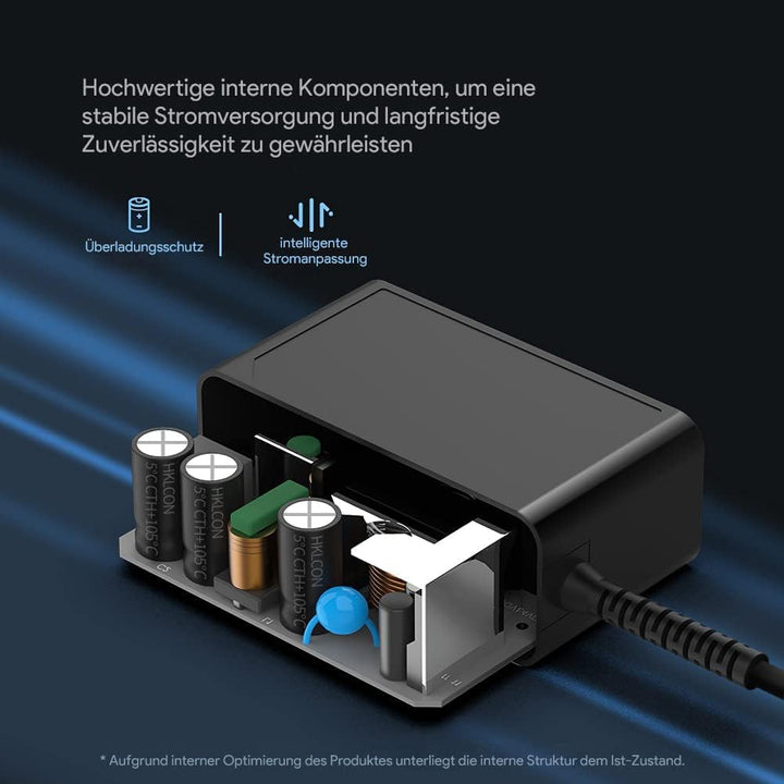 HKY AC Adapter 15V 2A Netzteil mit 10 DC Steckeradaptern Wechselrichter Ladegerät Transformator AC-D