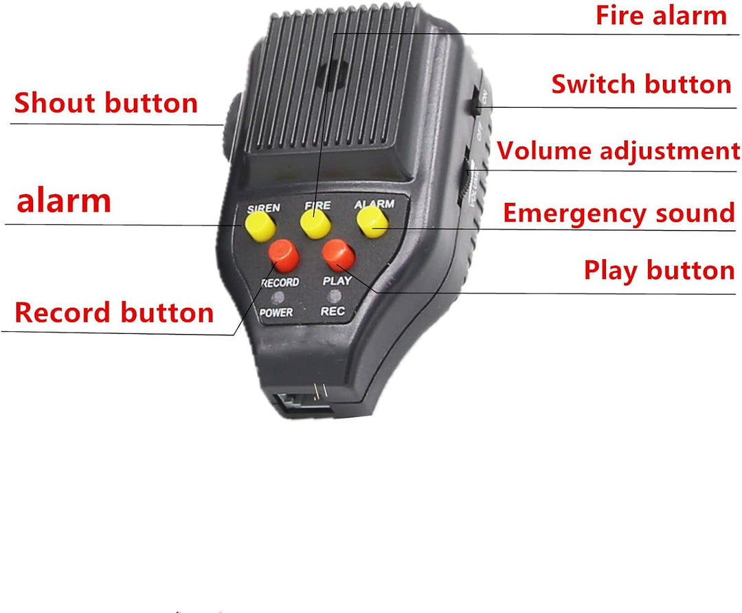 Autohupe Car Horn Sirenenlautsprecher Elektrische Hupe Autoaufnahme 100W 130DB Autosirene Fahrzeughu
