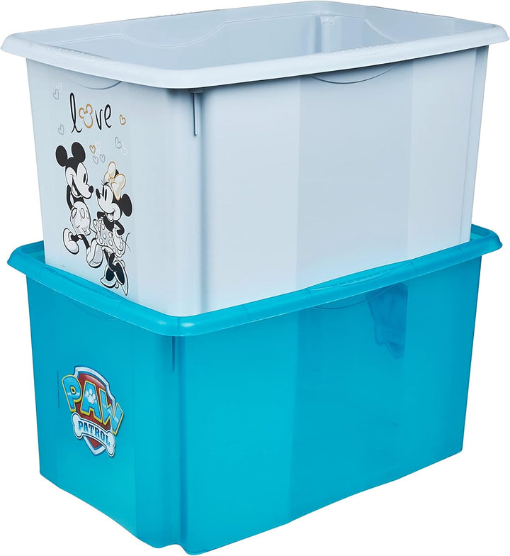 keeeper Paw Patrol Aufbewahrungsbox mit Deckel, Dreh- und stapelbar, Für Kinder, 45 l, Karolina, Fre